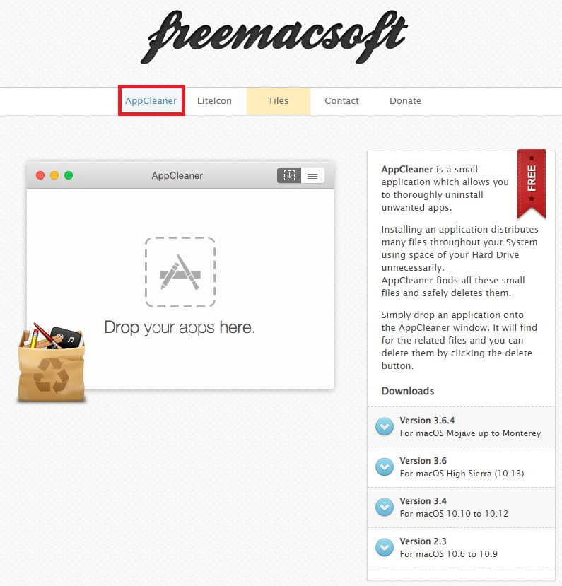 Home page FreeMacSoft