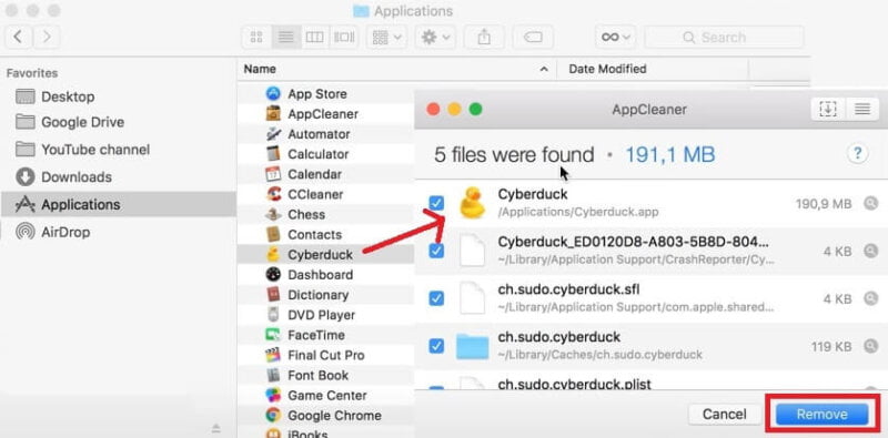 Eliminazione definitiva di app da MacOs