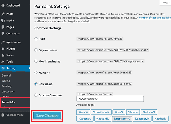 Permalink gestion dans WordPress