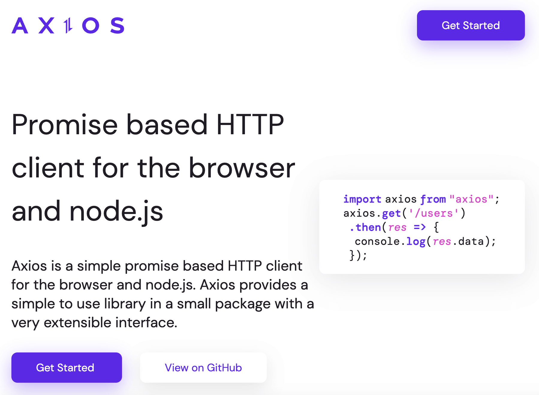 Inviare richieste HTTP GET e POST con Javascript e Axios
