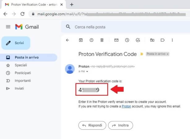 Verifica e valida account Proton VPN 