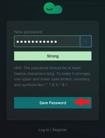 Imposta la password per il primo accesso a CodeWP AI