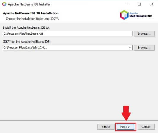 Configurazione iniziale di Netbeans