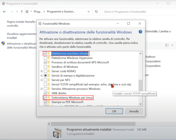 Come attivare WSL in Windows 10