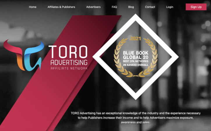 Home page Toro Advertising
